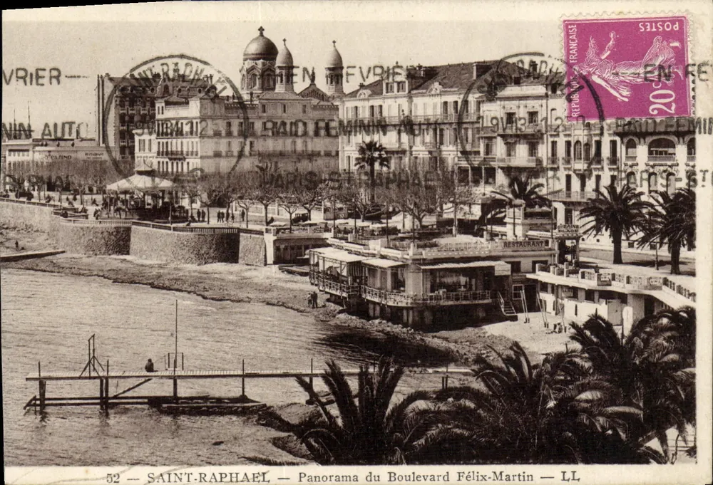 Saint-Raphaël — Panorama des Boulevard Félix-Martin — LL - Vorderseite