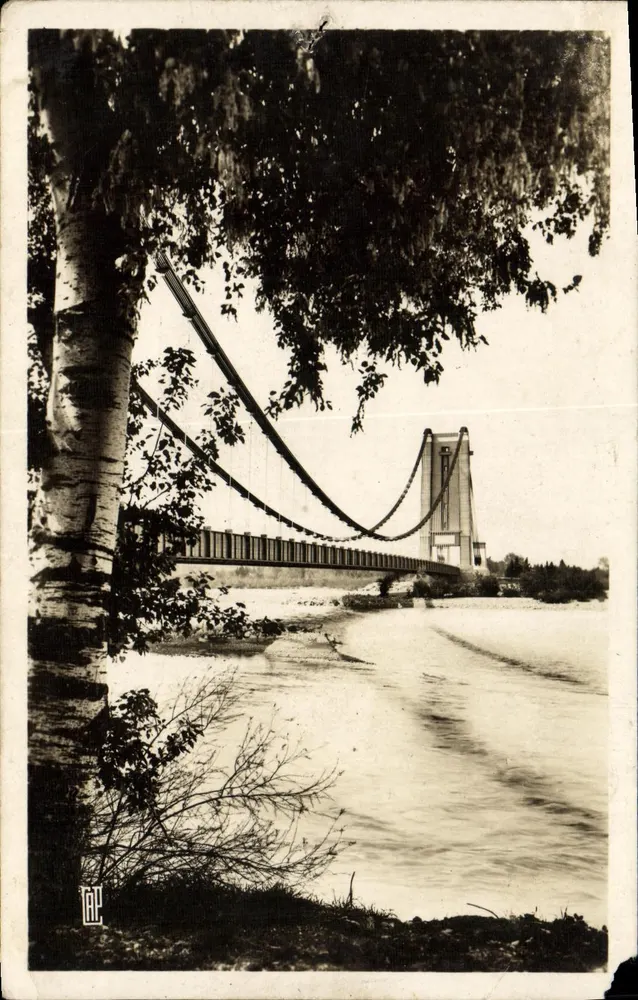Cavaillon — Les bords de la Durance et Pont suspendu — CAVA-PHOTO G.A.P. - PARIS - Frente