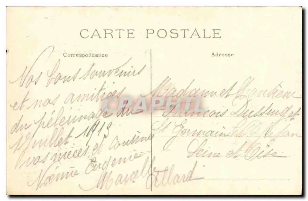 Sacré-Cœur de Montmartre — religiöses Andenken — J.H. Déport, n°014 - Rückseite