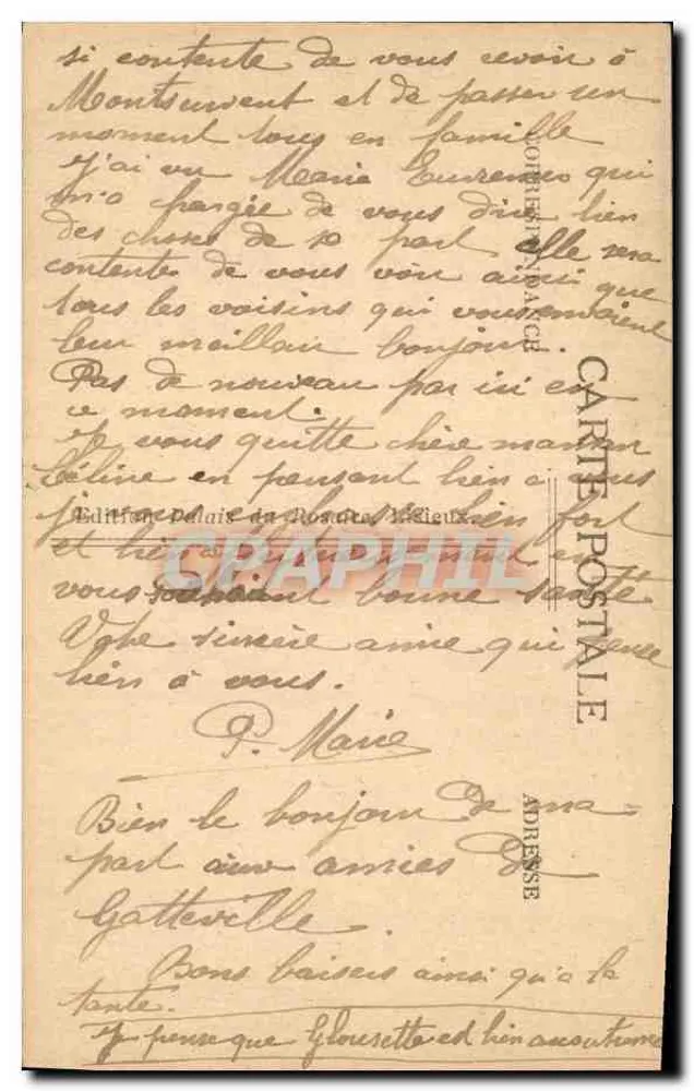 Capela e Estátua do Carmel — Lisieux - Verso