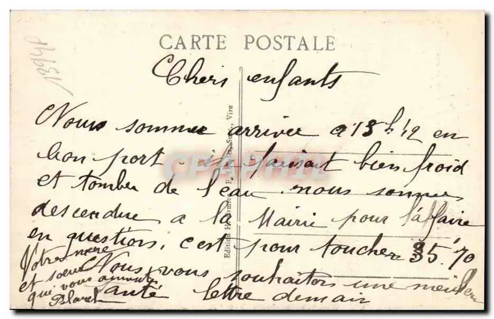 Die Normandie — Die Verlobten — Éditions H. Ernime, n°144 - Rückseite