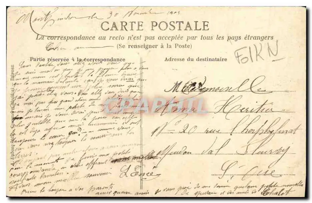 La dentellière — « Ah ! la bonne journée ! » — Scènes de la vie normande — éditeur A.N. - Rückseite