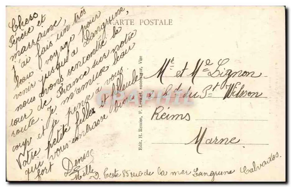 Unsere Normandie — Die Kleine Landwirtin — Jacouard Lyon - Rückseite