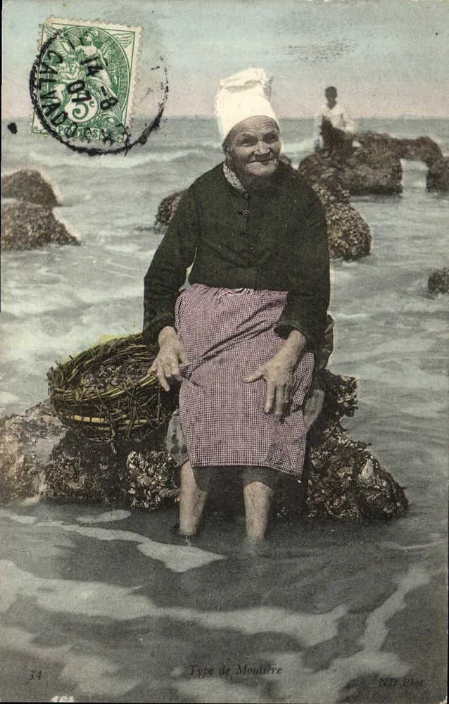 Tipo de Moulière — Calvi, Córcega — NB Fot - Anverso