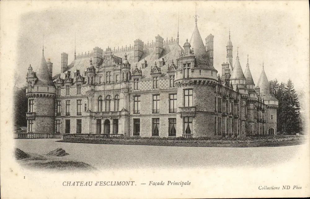 Castelo de Esclimont — Facha Principal — Collections ND Phot - Frente