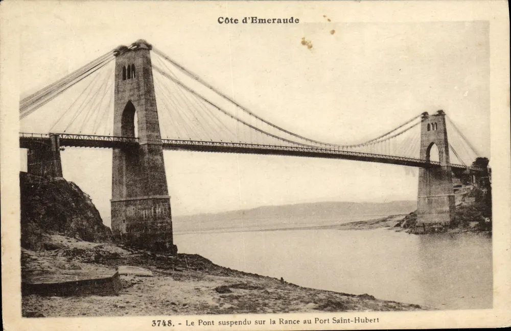 Hängebrücke über die Rance in Port Saint-Hubert — Côte d'Émeraude — Nr. 3748 - Vorderseite