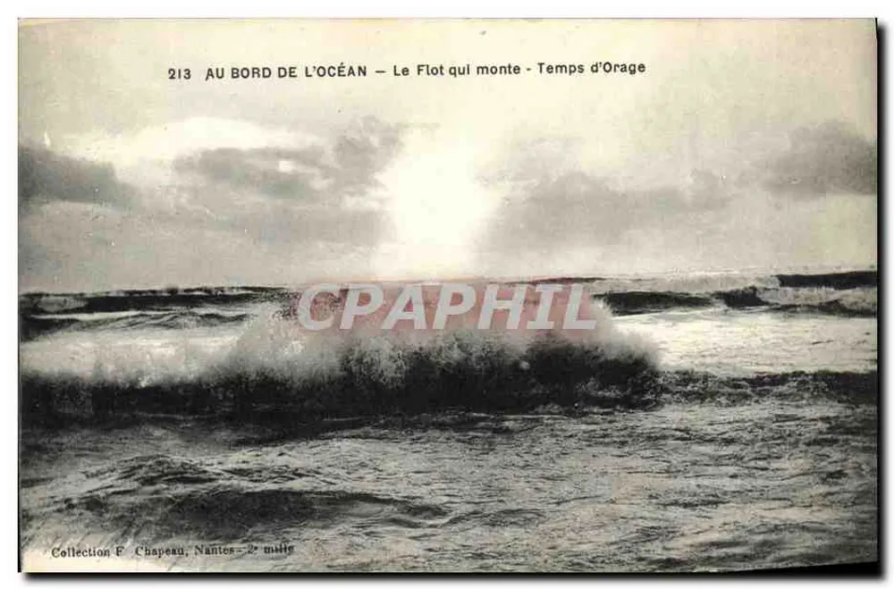 Am Rand des Ozeans — Der aufsteigende Flut — Sturmzeit — Sammlung F. Chapeau, Nantes — 2. Serie - Vorderseite