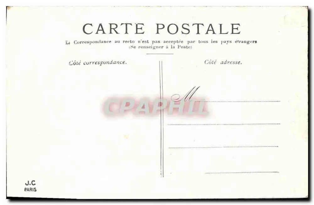 Paris — La Bastille und die Säule von Juli — J.C. Paris - Rückseite