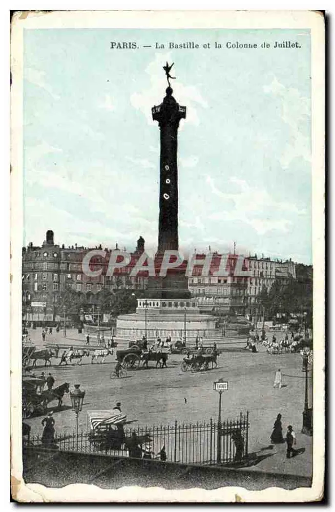 Paris — La Bastille und die Siegessäule — J.C. Paris - Vorderseite