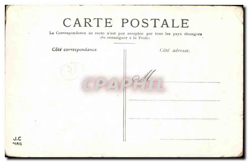 Paris — La Bastille und die Siegessäule — J.C. Paris - Rückseite