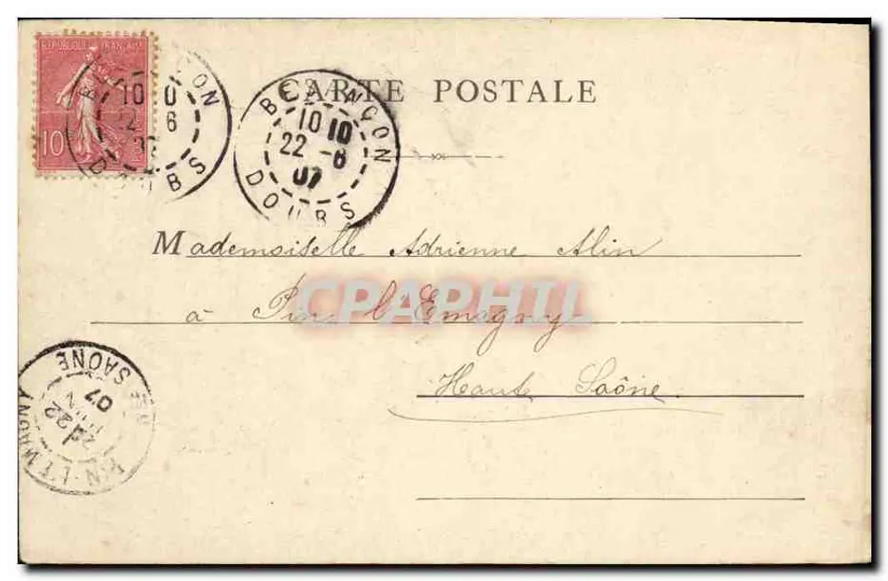Paris — Champs-Élysées, Petit Palais - Verso