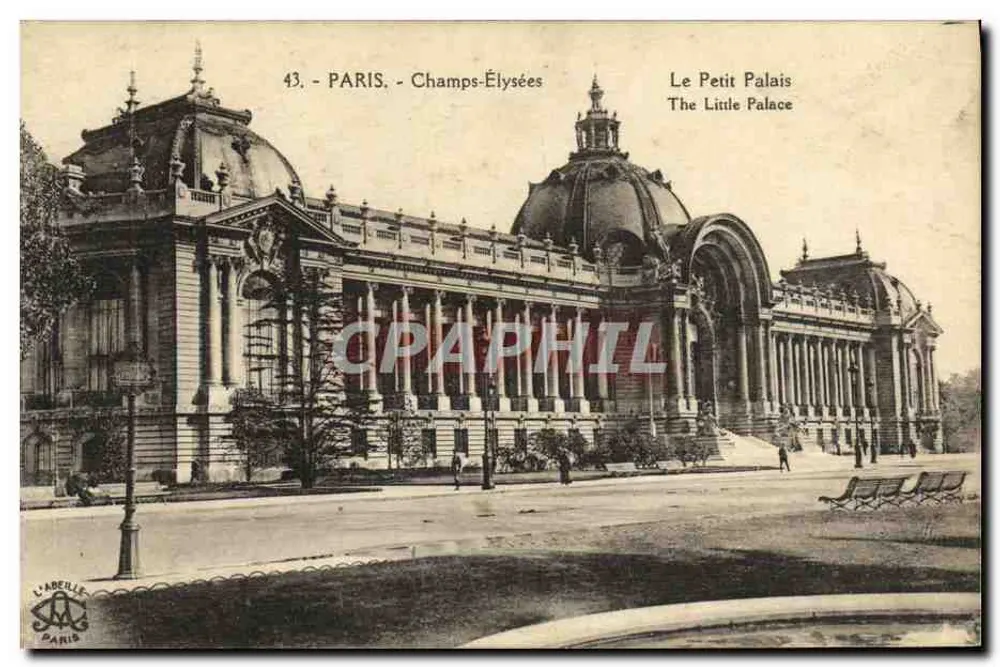 O Pequeno Palácio — Paris, Campos-Élisées — L'ABEILLE PARIS n°43 - Frente