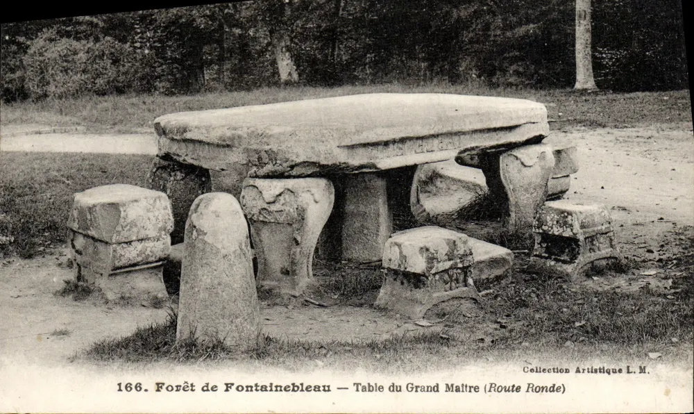 Wald von Fontainebleau — Tafel des Großmeisters (Runde Route) — Künstlerische Sammlung L. M. - Vorderseite