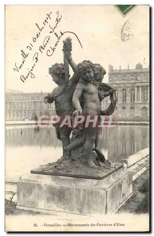 Versailles — Marmousets do Parterre d'Eau — J. Bellamy, n°36 - Frente