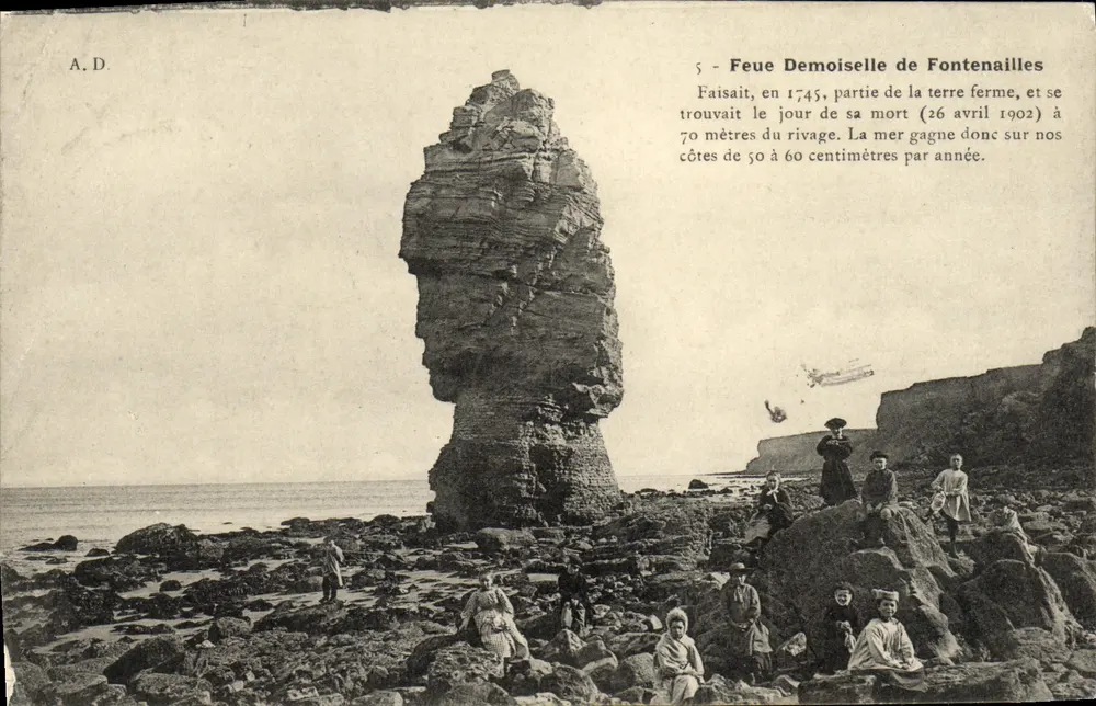 Feue Demoiselle de Fontenailles — Küstenruine — A.D. n°5 - Vorderseite