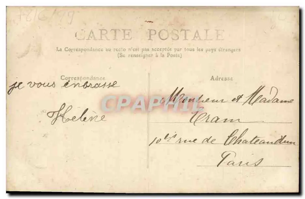 Ländliches Leben — Ein Fischfang — Verlag Postes - Rückseite