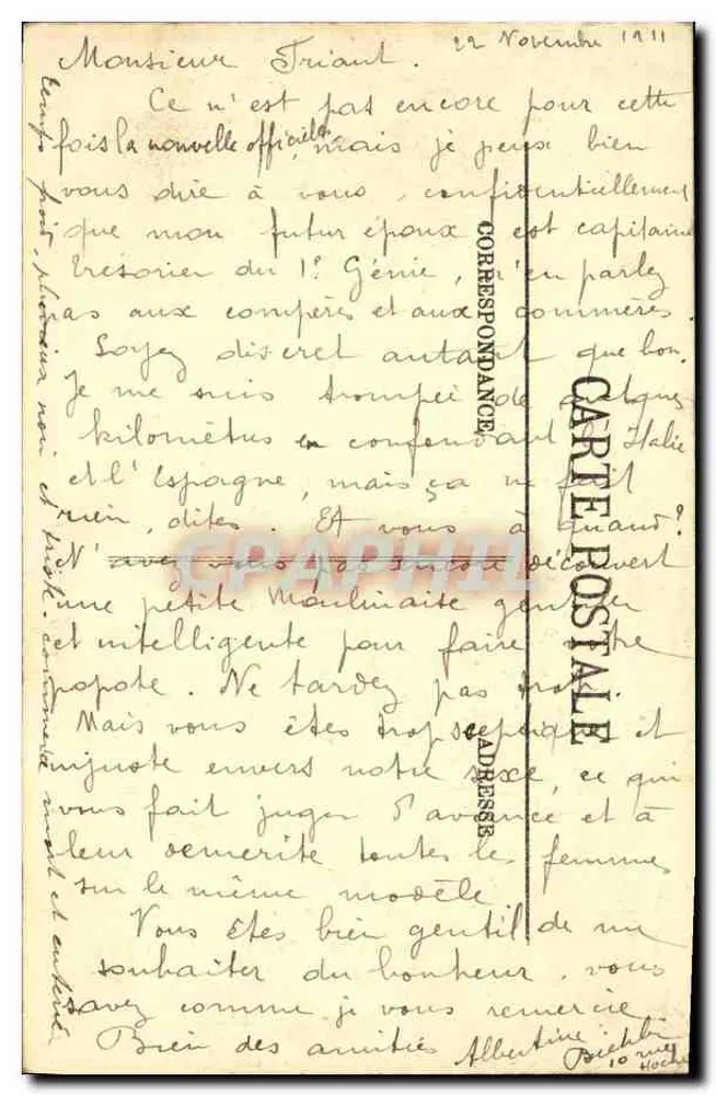 Versailles — O Parque — A Avenida dos Marmoussets — LL — n° 147 - Verso