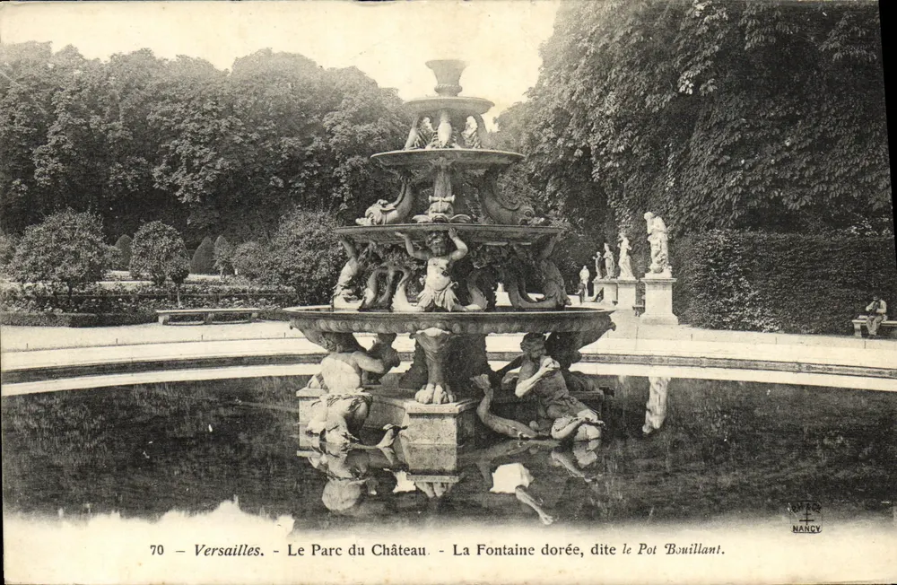 Versailles - Der Park des Schlosses - Die goldene Fontäne genannt der Kessel - herausgegeben von NANGY - Vorderseite