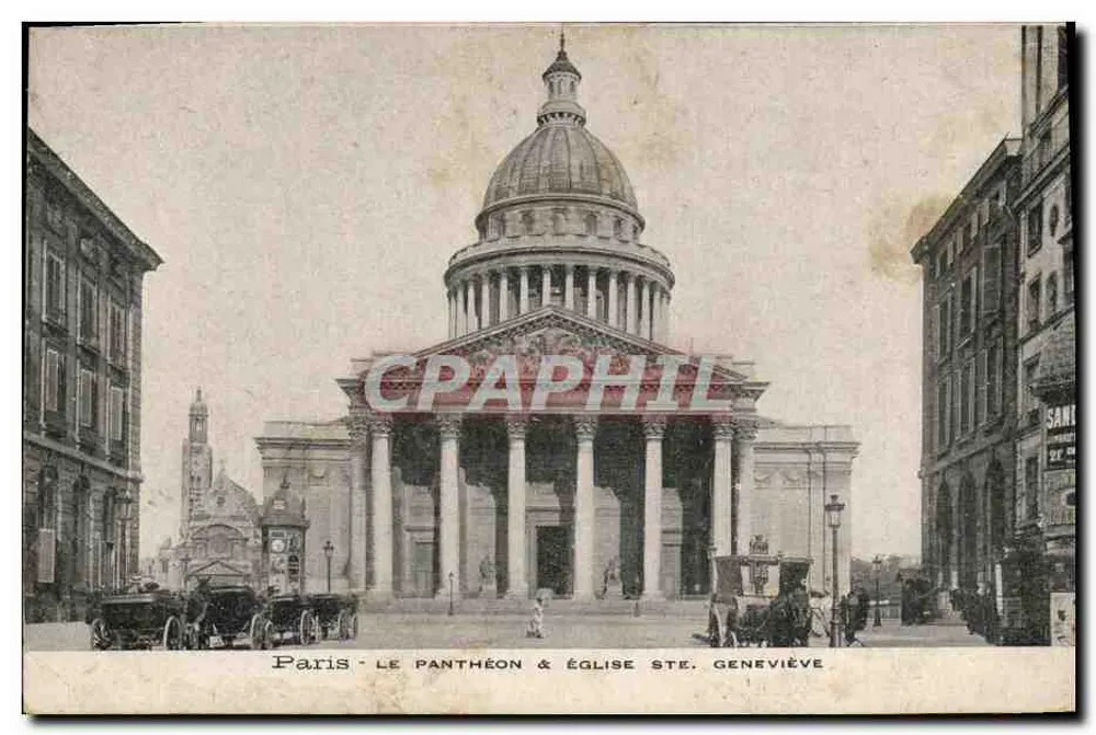 Paris - Der Pantheon & Kirche St. Geneviève - Vorderseite