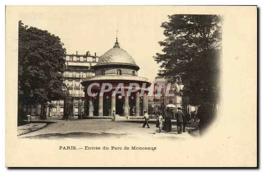 Paris — Entrada do Parc de Monceaux - Frente