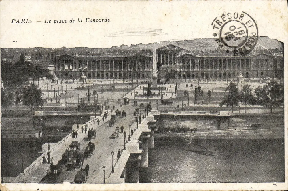 पेरिस — कॉन्कोर्ड प्लेस — ट्रेसर एवं पोस्ट्स - आगे