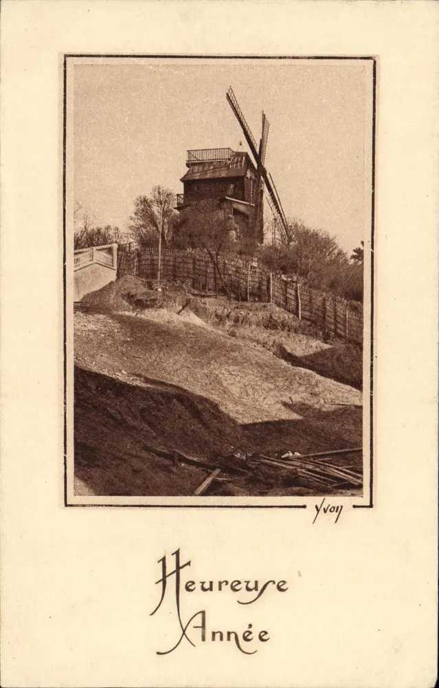 Mühle — Ansicht der Baustelle — YVON, n°3 - Vorderseite