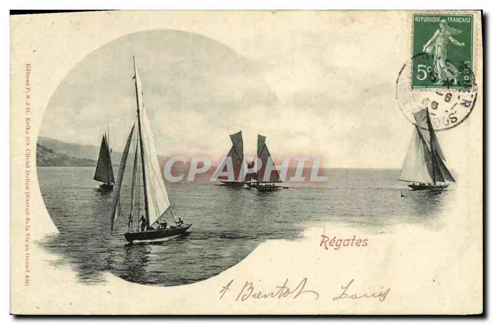 Regatas — Em breve — Editor P. & D. Berthe, 25a, Quai de la Vie au Grand Air - Frente