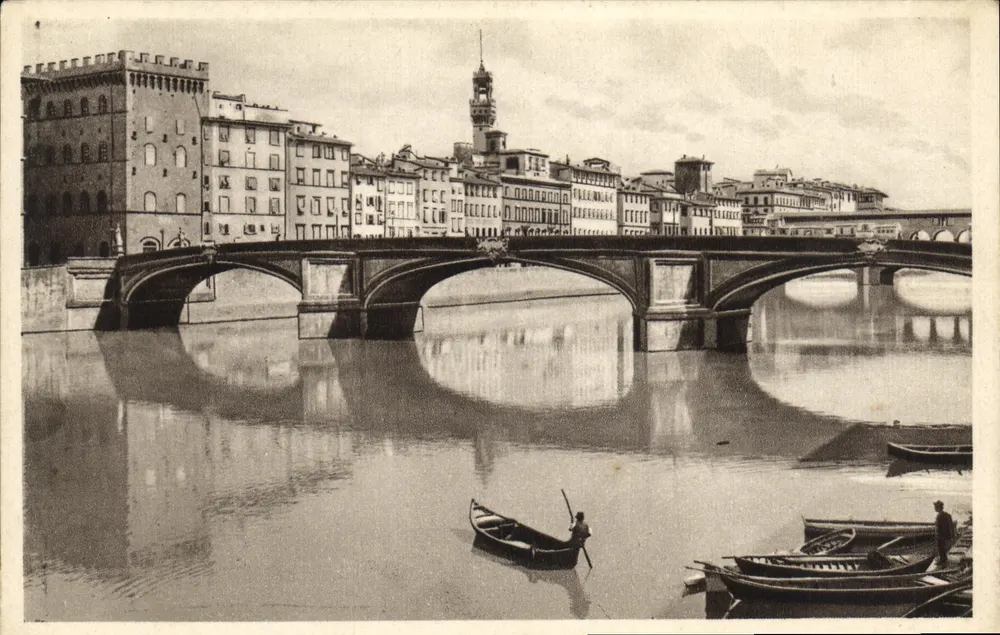 Florença - Ponte Santa Trinità — editor Frapinetti, n° 1629 - Frente