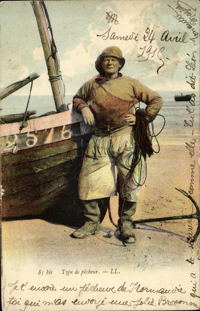 Tipo de pescador — Flormeuve — LL, n° 85 bis - Frente