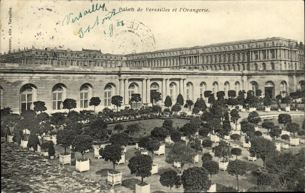 Palácio de Versalhes e a Orangerie — Versalhes, editor — n°14 - Frente