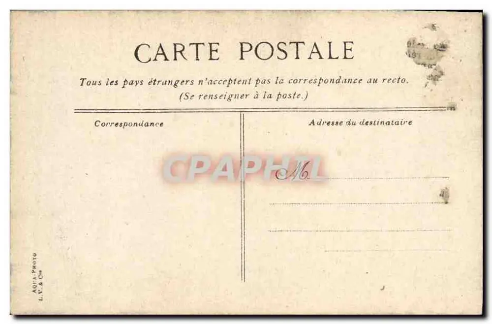 Palais de Versailles. Escalier de marbre dit de la Reine — L. V. & Cie, n°24 - Verso