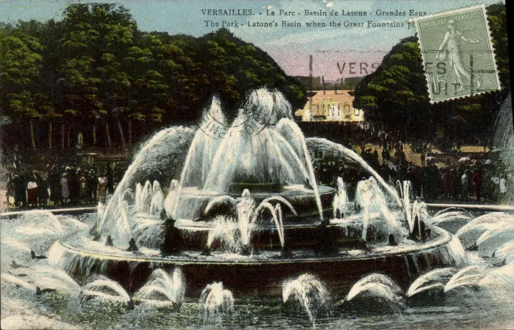 Versailles - Der Park - Bassin Latone - Große Wasserfälle — Edition von Versailles - Vorderseite