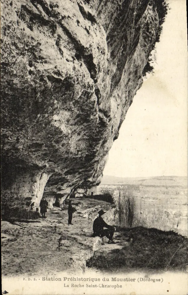 Prähistorische Stätte von Moustier (Dordogne) — La Roche Saint-Christophe — P.D.S. - Vorderseite
