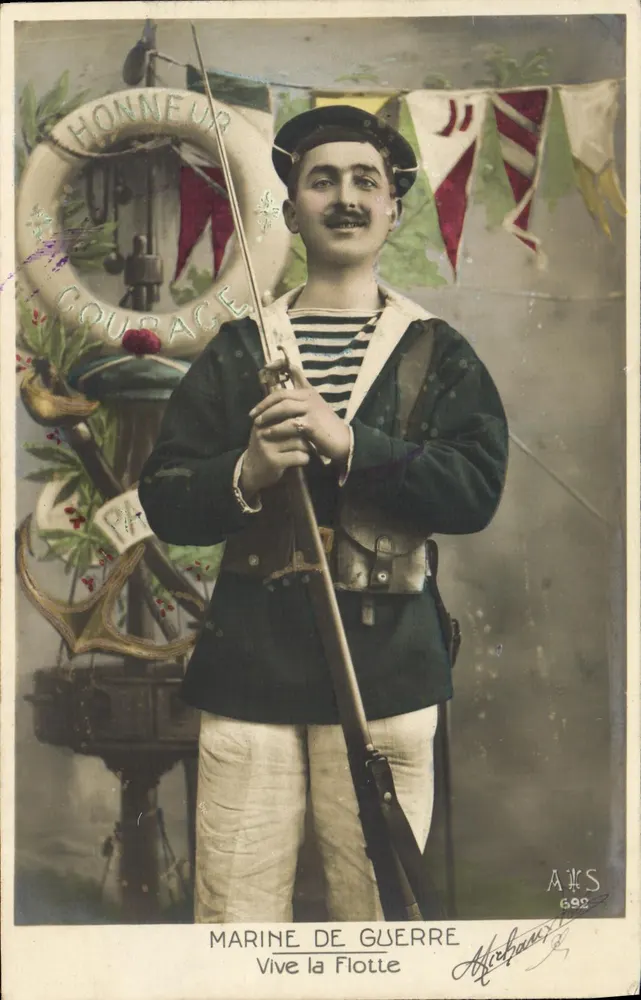 Marine de Guerre — Vive la Flottille — éditeur Alcabaux, n° 692 - Recto