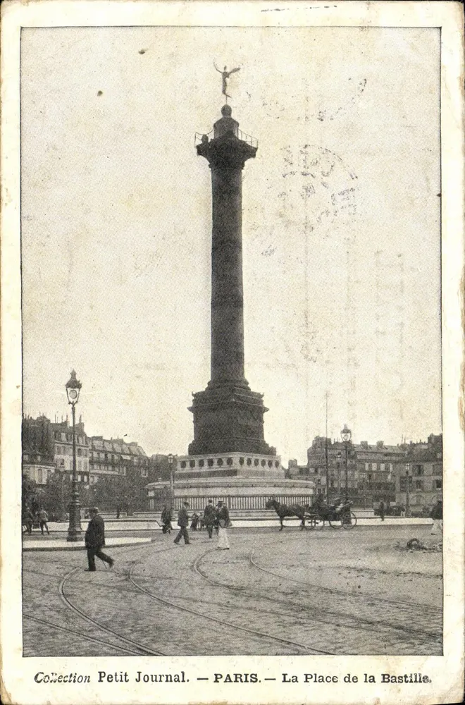 Place de la Bastille — Säule der Bastille — Sammlung Petit Journal - Vorderseite