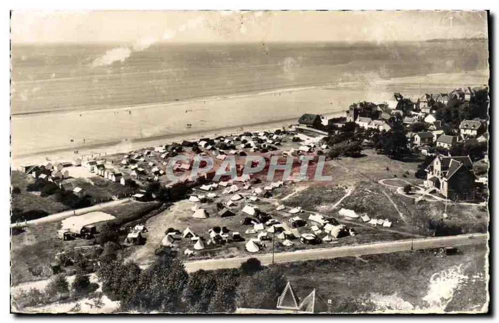 Carolles-Plage Edenville — Die Camper und der Strand — Editions Gaby, Nantes - Vorderseite