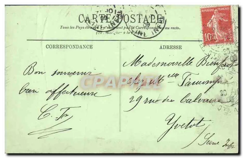 Paris (VII°) — Ansicht der Seine vom Pont de la Concorde — LL. - Rückseite