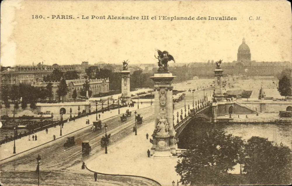 Paris — Le Pont Alexandre III et l'Esplanade des Invalides — Edition Artistique C. M. - Recto