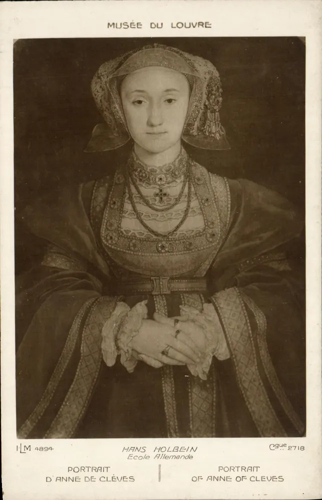 Porträt von Anne de Clèves — Musée du Louvre — Deutsche Schule — Hans Holbein - Vorderseite