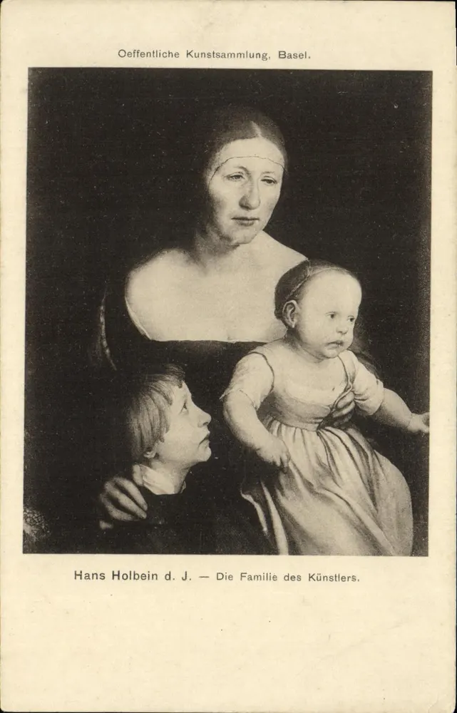 Familie des Malers Hans Holbein d.J. — Kunstmuseum Basel — Verleger E. Birmann, Basel - Vorderseite