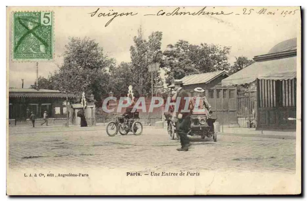 Paris — Ein Eingang nach Paris — L. J. & Cie, Éditeur, Angoulême-Paris - Vorderseite