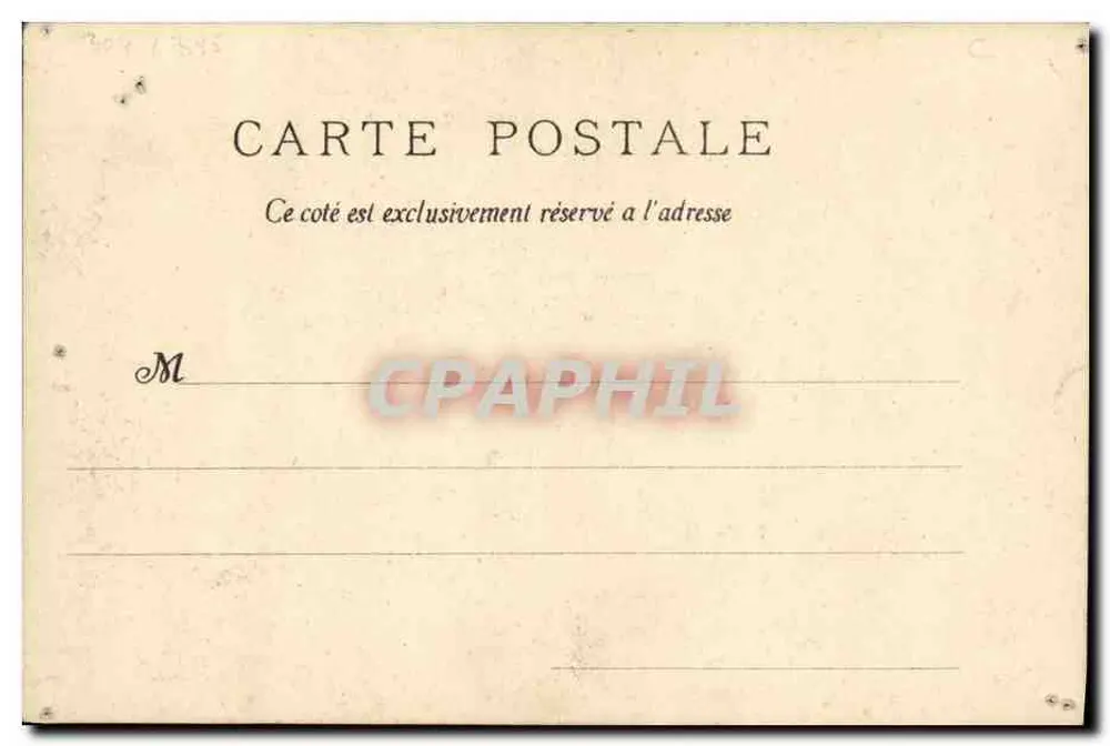 Paris — Besuch des Königs von Italien und des Präsidenten der Französischen Republik — Édition Franck Lefort, Gravur von G. Montesquieu, Paris, 1903 - Rückseite