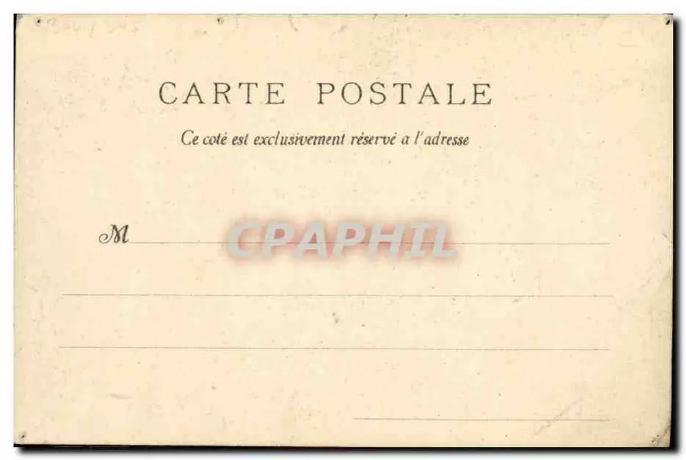Zwei Männer — offizielles Porträt — Verlag Édouard France, 37 rue Montesquieu, Paris - Rückseite