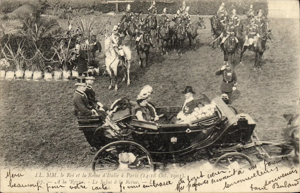 Der König und die Königin von Italien in Paris — 14-18. Okt. 1903 — L'Imprimerie Nouvelle — Nr. 67 - Vorderseite