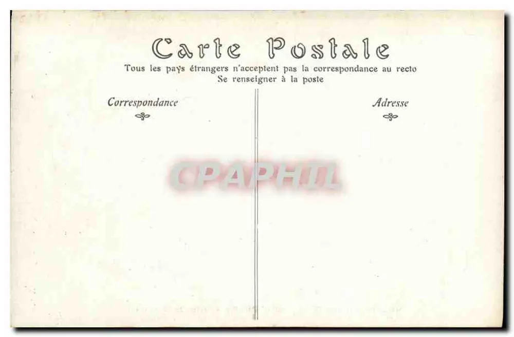 Recepção do Rei da Noruega em Paris — 28 de Maio de 1907 — ND Phot - Verso