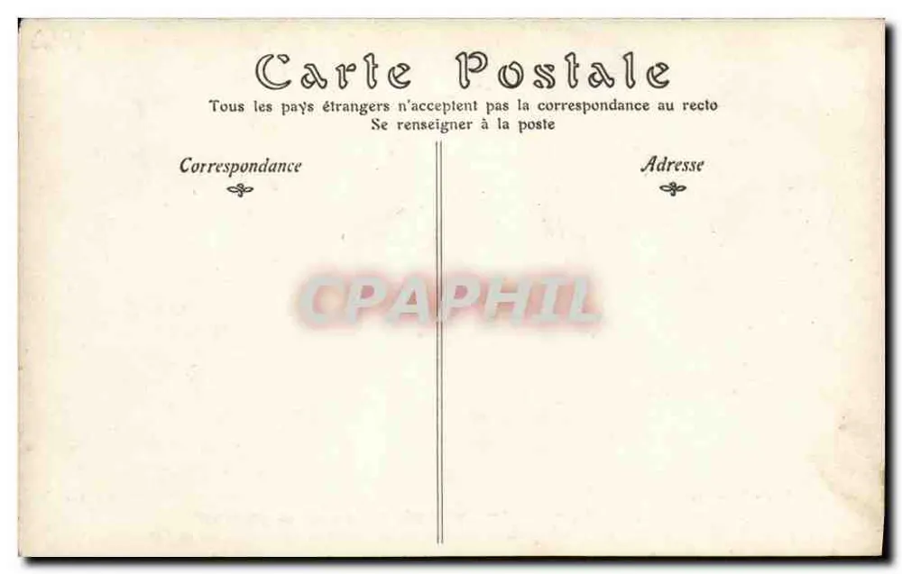 Empfang des Königs Norwegens in Paris — 28. Mai 1907 — Cliché Chusseau-Flavien - Rückseite