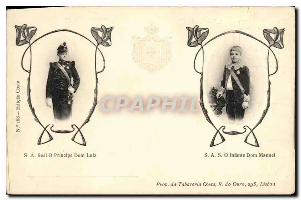 S.A. Real Prinz Dom Luiz — S.A. Der Infant Dom Manuel — Edition Costa, Nr. 188 - Vorderseite