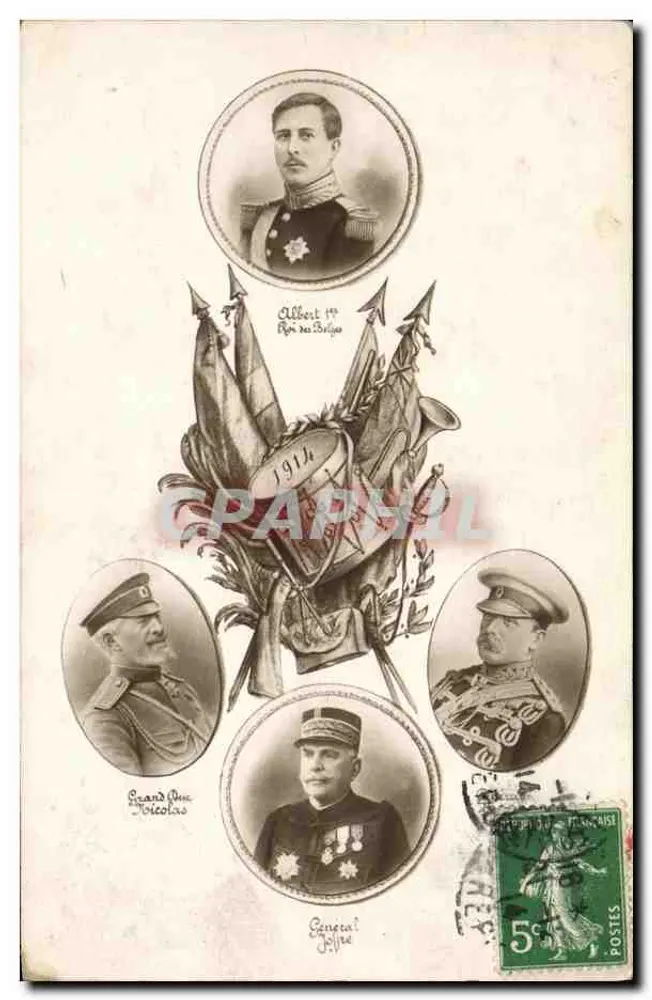Albert I., König von Belgien — 1914 — Verlag nicht sichtbar - Vorderseite