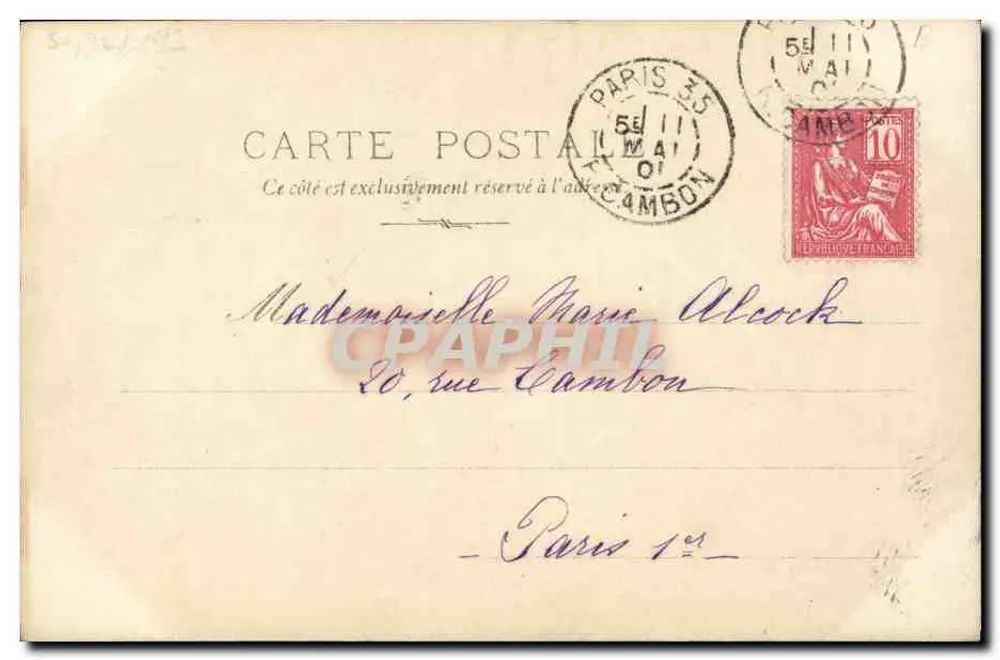 François-Joseph I., Kaiser von Österreich — S.I.P. Paris, Serie Nr. 11 - Rückseite