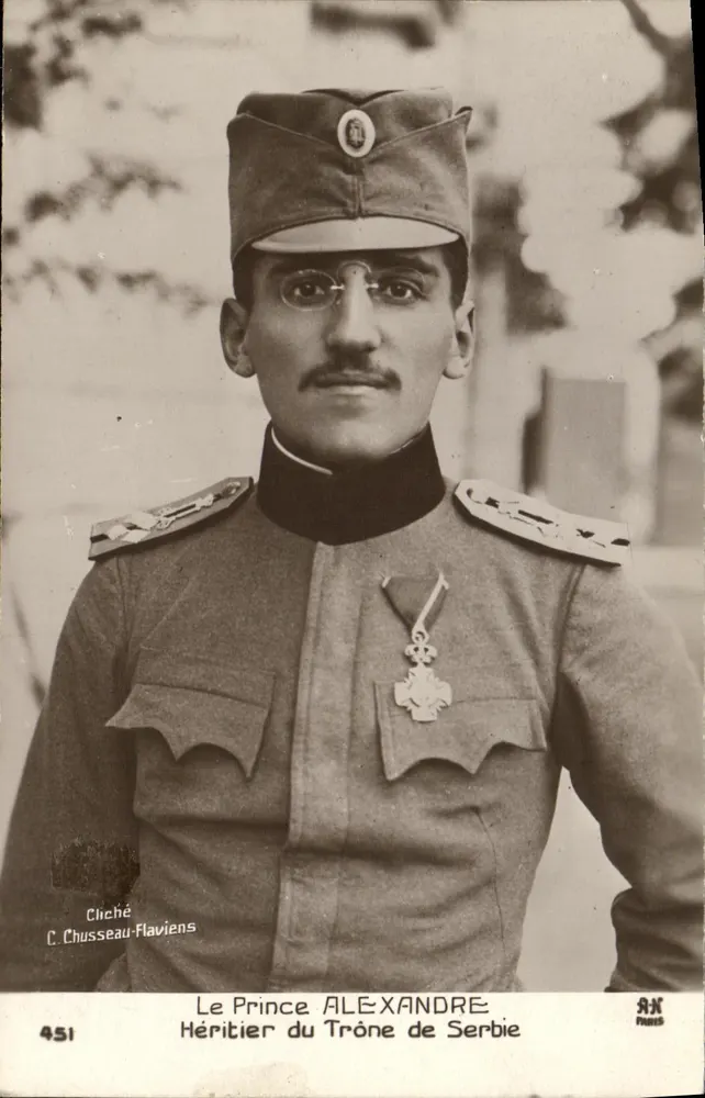 O Príncipe Alexandre — Herdeiro do Trono da Sérvia — Cliché C. Chusseau-Flaviens, n°451 - Frente